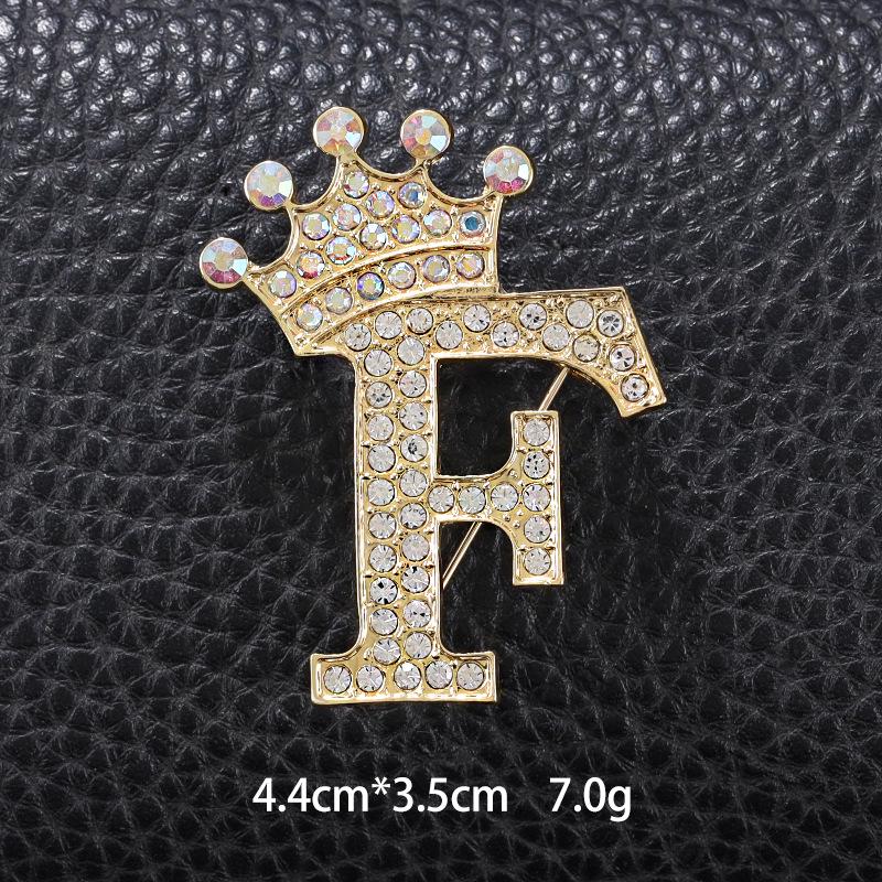 Unisex Versatile English Letter Brooch Lapel Pin for Suits and Clothing