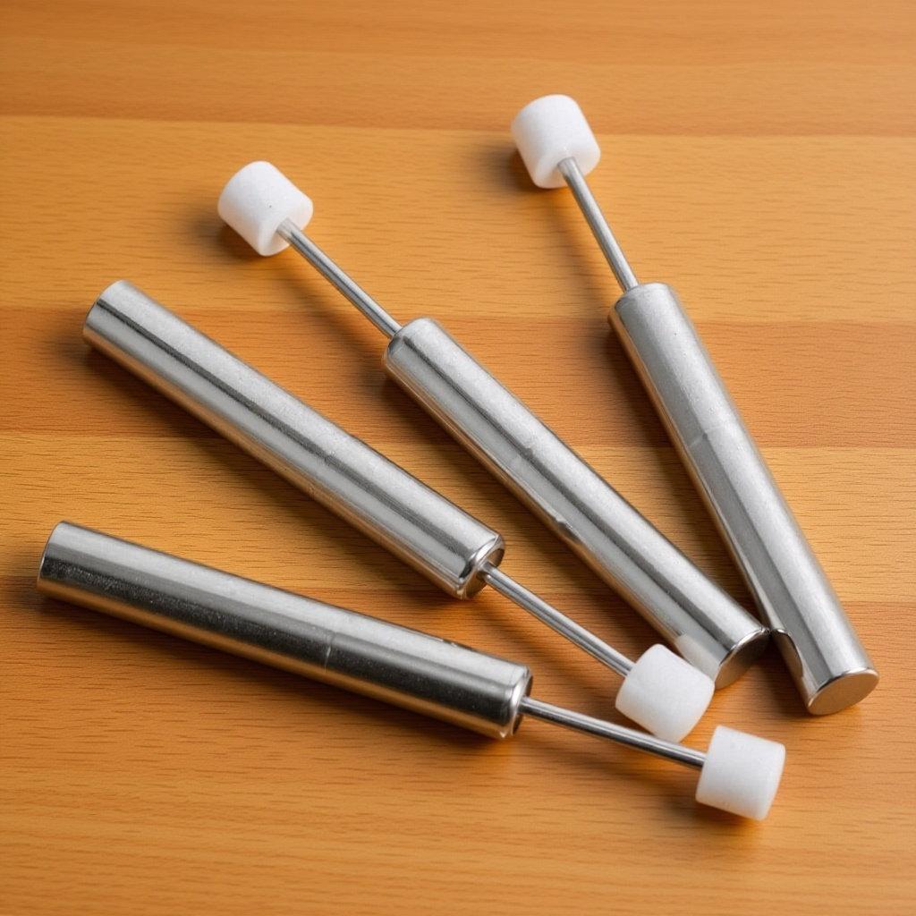 4Pcs Trash Can Lid Damper Replacement Hydraulic Soft Close Mechanism Silent Piston for Stainless Steel Plastic Wastebaskets