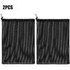 2 Pack Pond Pump Blocking Bags, Industrial Filter Net, for Biological Pond Filter, Black
