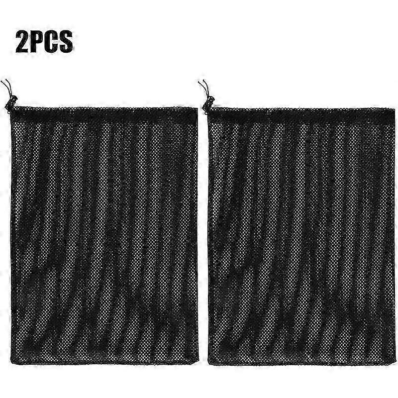 2 Pack Pond Pump Blocking Bags, Industrial Filter Net, for Biological Pond Filter, Black