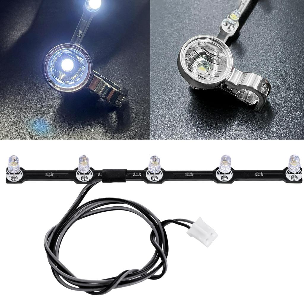 TRZX LED Roof Light Spotlight Headlight for Tamiya 1/14 Actros 3363 6x4 56348 RC Tractor Truck Accessories