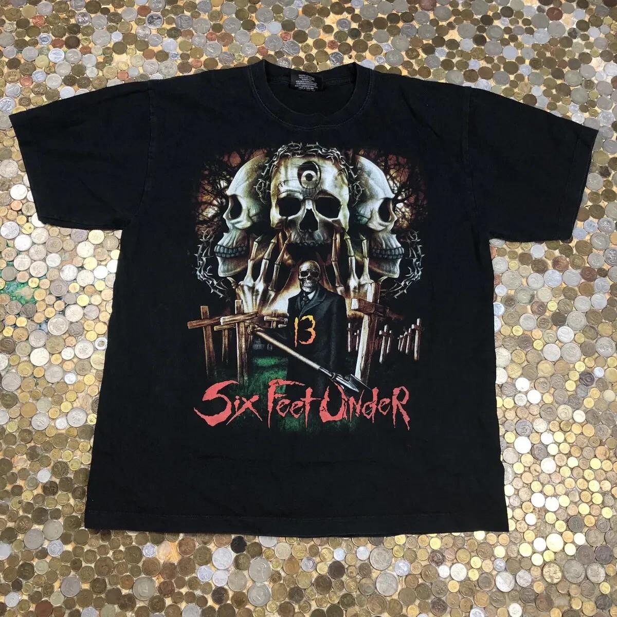 Six Feet Under 13 Classic Black T-Shirt Full Size S-4xl BT698 2XL