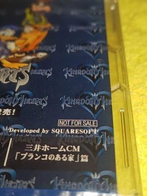 Kingdom Hearts Mitsui Promoção de Casa CD-ROM Jogo Colecionável Oficial