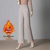2025 Women's Autumn Plus Velvet Wide-Leg Pants: High-Waisted, Slimming, Casual Pants for Middle-Aged and Elderly Moms