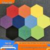 Hexagon Felt Wall Sticker - DIY Self-Adhesive, Anti-Kick, Thickened Decoration.
