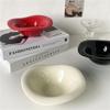 Solid Color Dessert Bowl Irregular Fruit Bowl Creative Wavy Salad Bowl  Afternoon Tea