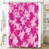 Bathroom Shower Curtain Floral Pattern Waterproof Fabric Decor Modern Farmhouse Vintage Coastal Home Spa