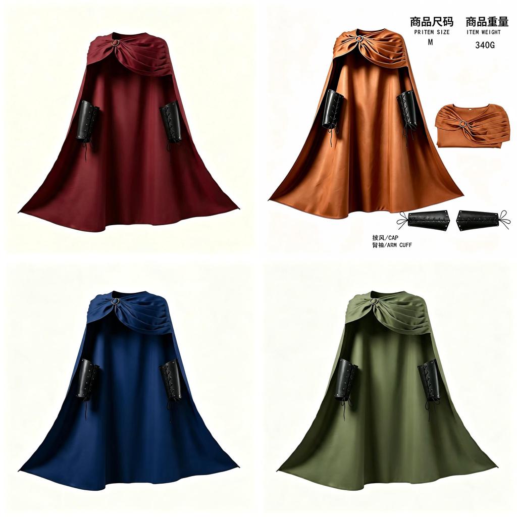 Capas de Cosplay de Guerrero Espartano con Capucha para Fans de Anime