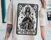 The Dog Mama Tarot Card Shirt, Witchy Skeleton Dog Lover Celestial Dog Puppy Mother T-Shirt, Witchy Gothic Dog Lover Skeleton,Comfort Colors