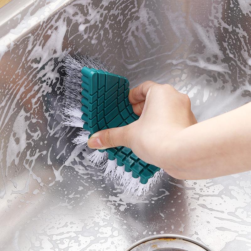 Bendable Cleaning Brush Household Kitchen Washbasin Tile Floor Brush Bathroom Sink Washstand Brush Vegetable Brush