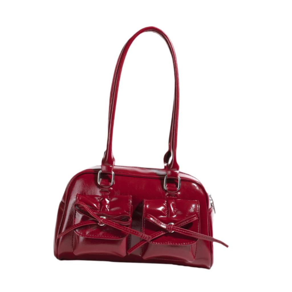Women PU Leather Shoulder Bag Tote Bag Elegant Armpit Bag with Zipper Closure Purse Hobo Bag for Vacation Office Outdoor Party