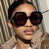 Oversized Hexagon Sunglasses Women Men Trendy Luxury Designer Sun Glasses Vintage Punk Sexy Big Frame Shades