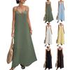 Ärmelloses Maxikleid für Damen Lässiger Lockere Passform Langes Sommerkleid Sommerkleider für Damen UK Damen Sommerkleider UK