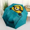 1pz Ombrello Pieghevole Portatile Minion da Tasca con Apertura/Chiusura Automatica e Struttura a 8 Stecche per Donna/Uomo, Uso Stagione Unica  a0901046