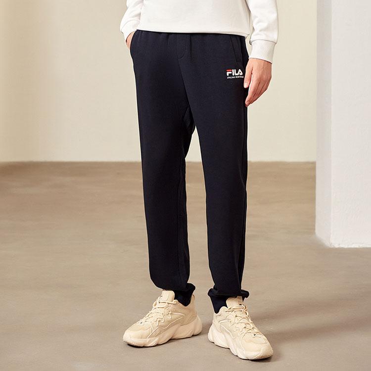 New FILA Knitted Sweatpants Men's Blue F51M138694FNV