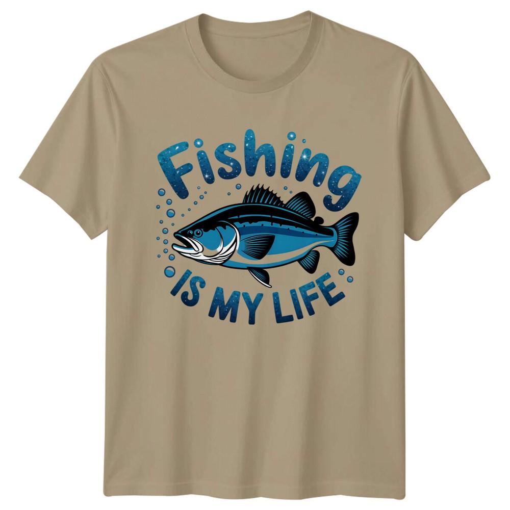 Fishing Is My Life Hobby Unisexs TShirt Angling Fish Tee S
