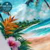 Tropical Palm Tree Beach Towel Flat Print Quick Dry Non-Woven Soft Bath Towel for Summer Vacation Pool Travel Hawaii Style
