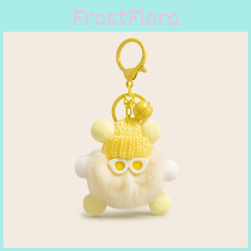 Adorable Plush Cartoon Rabbit Fur Keychain Pendant For Cute Accessory Gifts