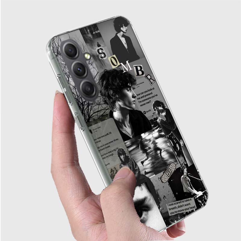 Singer S-Sombr Phone Case for Samsung A16 A26 A36 A56 A17 A37 A57 A07 A06 A02S A03 A04S A05S Galaxy Note 20 10 A50S A71 A51 A31