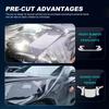 Pellicola Protettiva Vernice Pre-tagliata per Auto Per Ford Ranger Platinum Wildtrak Raptor XL 2023-IN SU Pellicola PPF Auto-rigenerante Adesivo per Carrozzeria Antigraffio