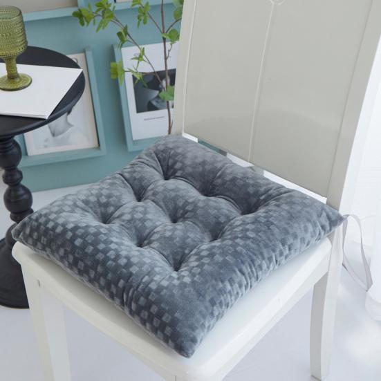 Seat Cushion Soft Comfortable Chair Seat Pad Long-lasting Wear-resistant Square Seat Pad for Home Office