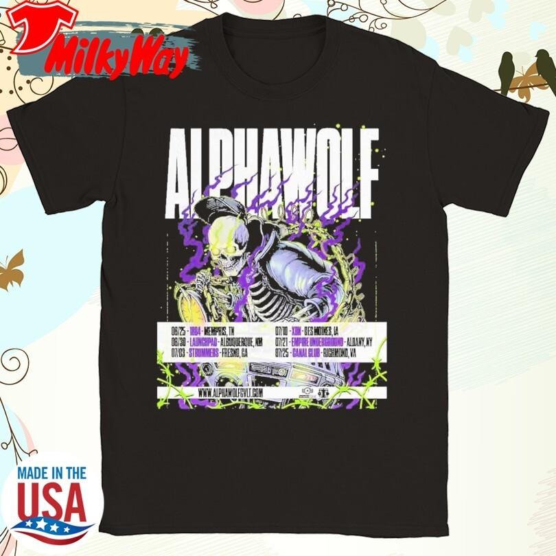 Alpha Wolf Summer Of Loud Festival Dates List 2025 shirt Unisex T-Shirt M