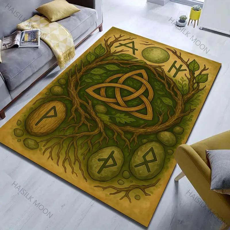 Mystický keltský runový vzor Koberec Vnitřní koberce Koberce do obývacího pokoje Ložnice Pohovka Jídelna Skvělý dárek pro přátele Rodinu