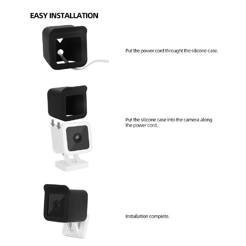 Waterproof Dustproof Silicone Sleeve Guard Cover for Intelligent Camera Offering Impact Resistance and Easy Installation