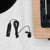 Noise Reduction Condenser Lavalier Microphone Headphones Cable Metal 48V Professional
