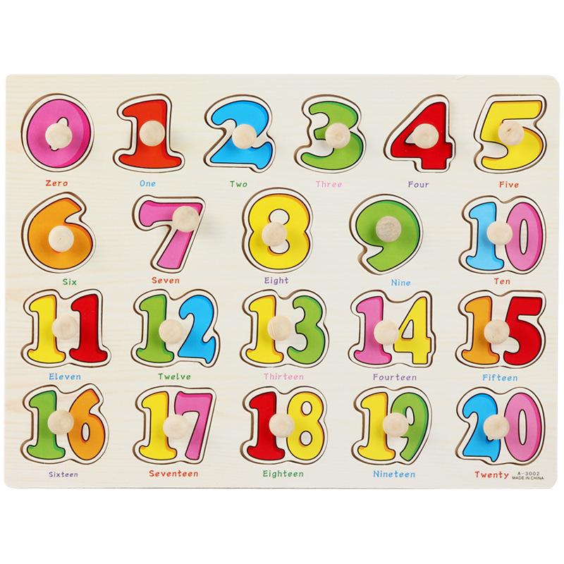 Mushroom Peg Montessori Wooden Puzzle: Letters, Numbers, Fruits, Shapes for Early Education