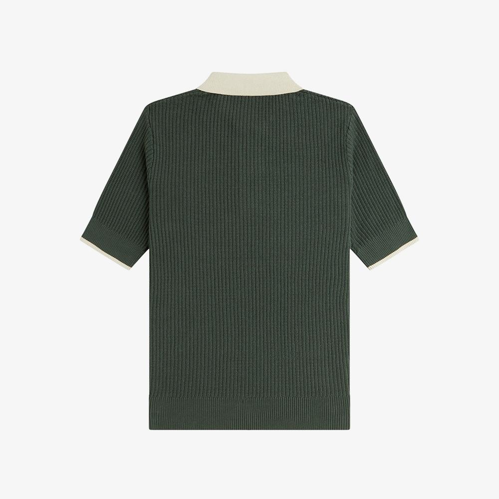 Fred Perry [Womens] Mesh Knit Polo Shirt - Coat Green Afpf2519113-X89