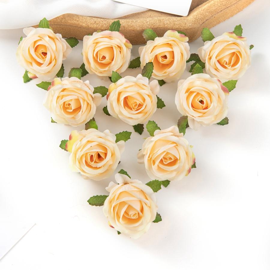 

Искусственный цветок Шелковая роза Сделай сам подарок конфетная коробка скрапбук брошь Домашний декор Рождество Фестиваль Вечеринка Сад Свадьба свадебный букет 10pcs