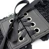 Adjustable Wide Belt PU Leather Waist Corset Punk Elastic Cummerbunds  Girl