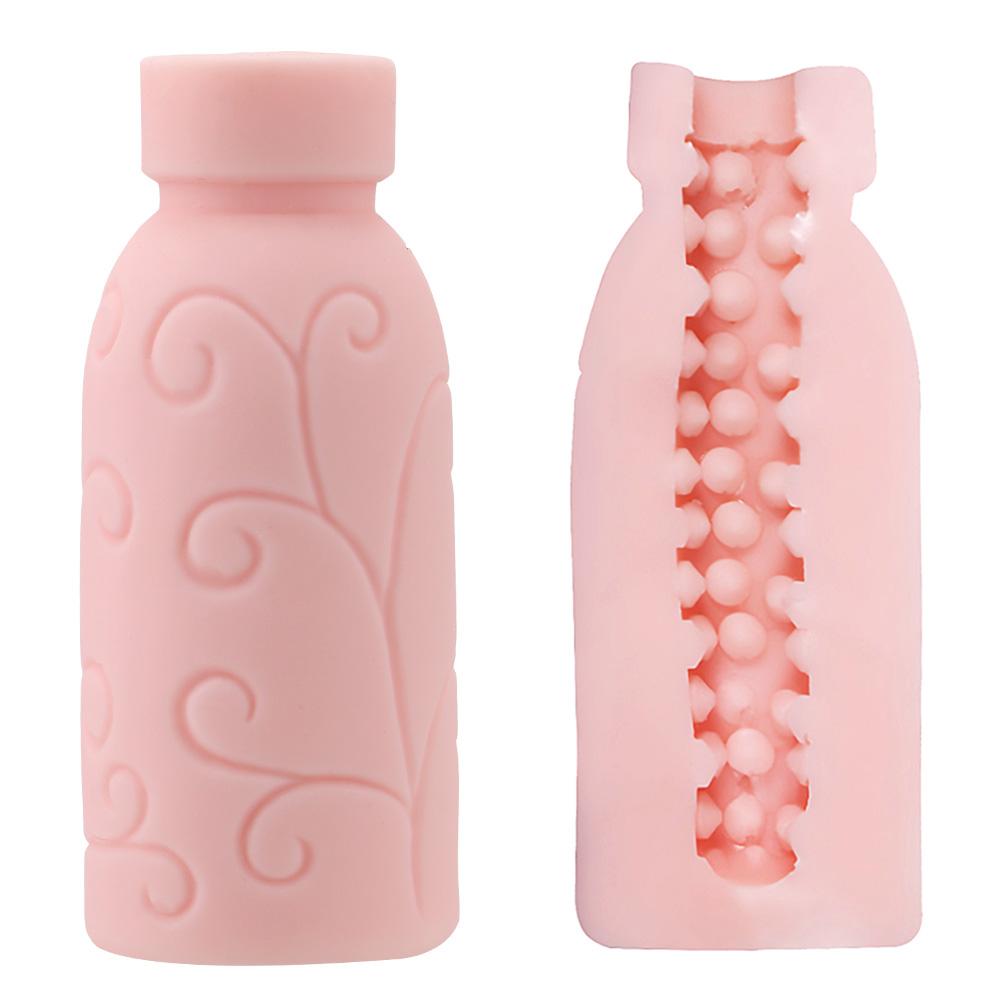 Sex Toys for Men Erotic Oral Blowjob Bottle Shape 3D Artificial Vagina TPE Male Masturbation Cup
