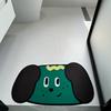 Cute Little Dog with Wind and Sea, Bathroom Diatomaceous Earth Absorbent Foot Mat Easy To Care For, Quick Drying
