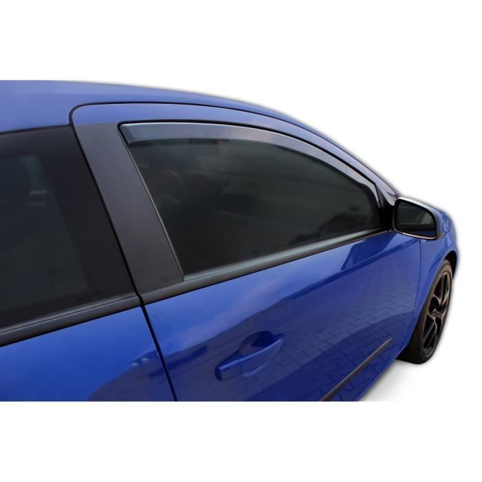 Air Deflectors - SCOUTT - Opel Astra H 3D - Smoked - Reinforced Acrylic - Easy Installation