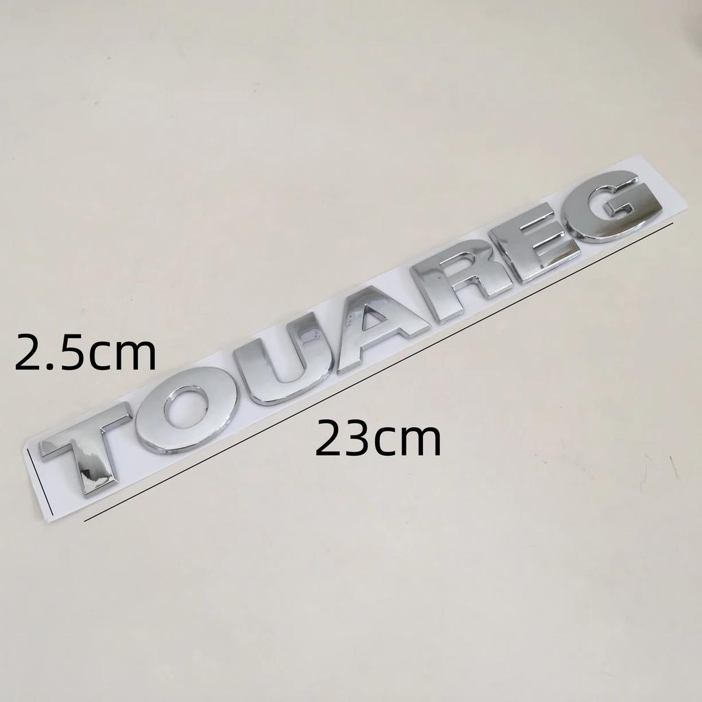 1pcs 3D ABS for TOUAREG Car Letters Rear Bumper Trunk Emblem Sticker Badge Decal styling auto Accessories