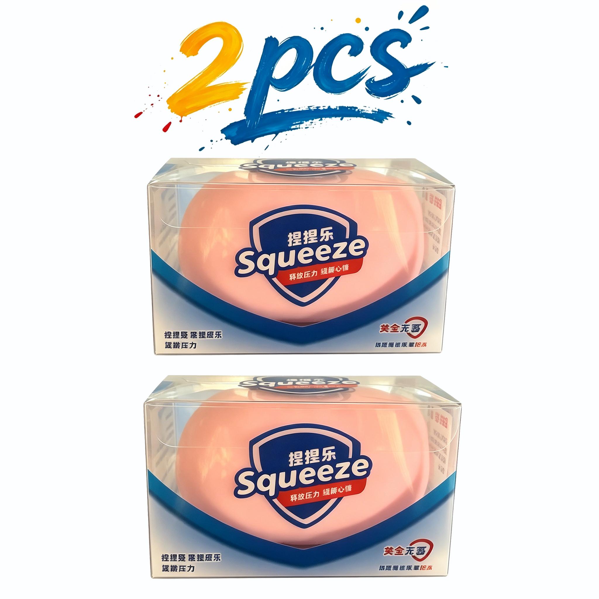@Esthetisch 3-kleurig Knapperig Zeepblok Squishy Stressbal, Zacht Gevuld Knijp Fidget Speelgoed, Angstverlichting Schattig Cadeau voor Alle Leeftijden