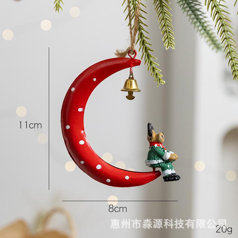 

Эксклюзивный набор металлических рождественских украшений: Снеговик, Санта, Олень - Идеально для украшения елки и дома