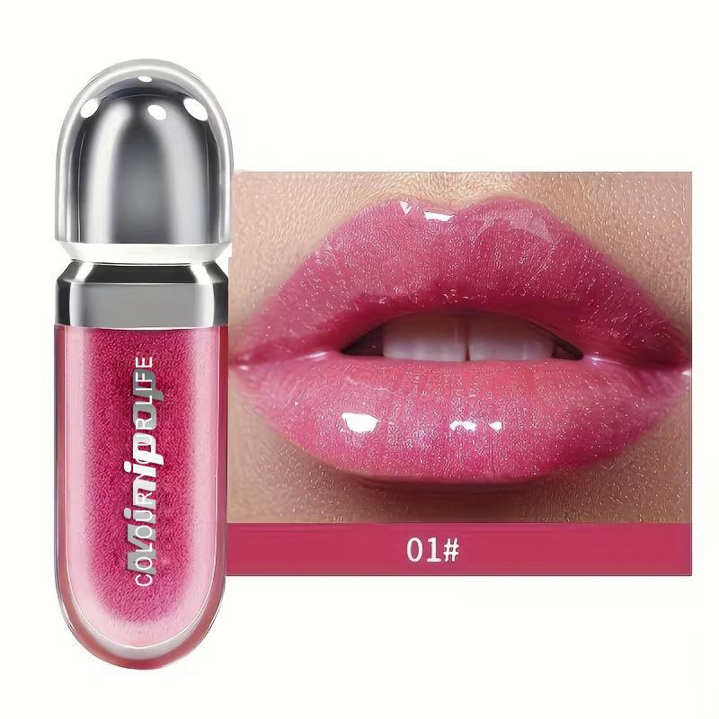 1PC popular mirror broken diamond pearlescent lip gloss lip gloss fine glitter dudu lip gloss easy to color lip glaze long-lasting liquid mouth 7ml