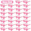16-160Pcs Wedding Heart Shape Sunglasses Bachelorette Party Favor for Guests Fun Party Sunglasses Rimless Heart Shaped Glasses