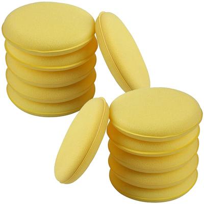 Car Wash Sponges, Pack of 12, Sponges, Diameter 3.9 Inches (10 Cm), Round