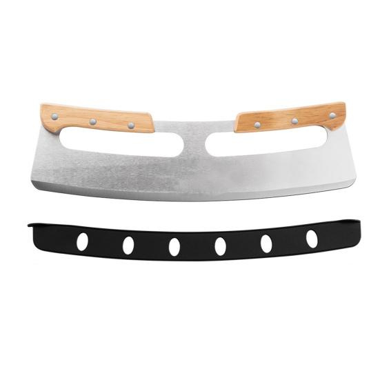 

Двойная ручка, экономящая труд, нож для пиццы из нержавеющей стали, практичный антикоррозийный разделитель пиццы для дома