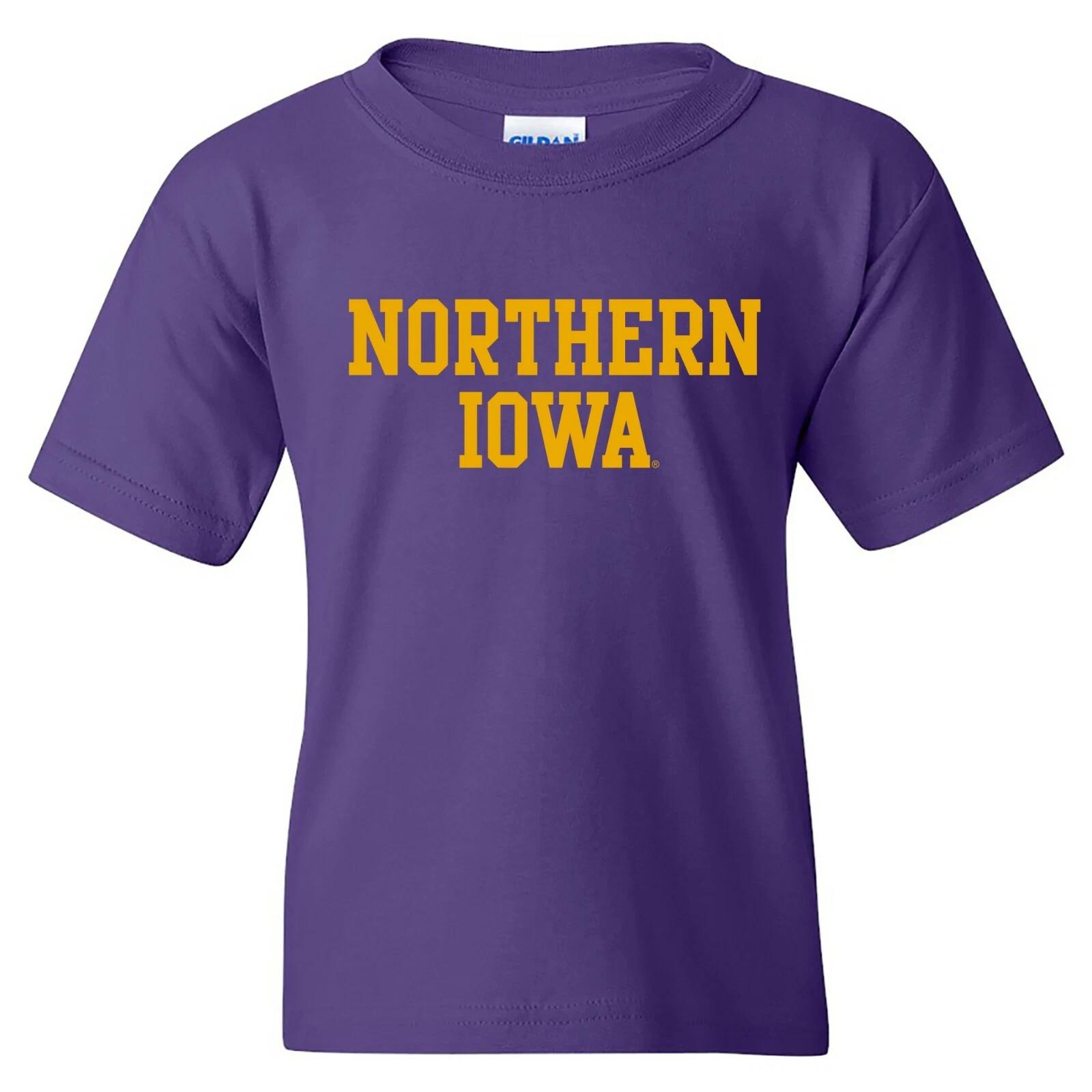 Northern Iowa Panthers Basic Block Youth T-Shirt - Purple 3XL