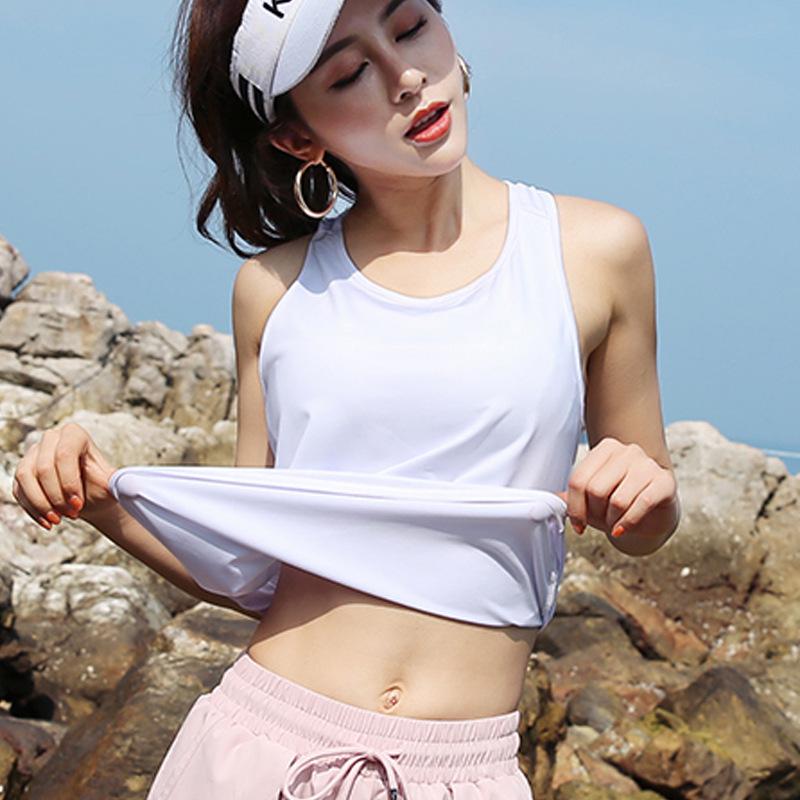 Women's Quick-Dry Racerback Yoga Tank Top - Loose Fit for Running & Fitness