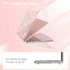 Imprint Pattern PC TPU Laptop Case For MacBook Pro 14 Inch (2024) M4 A3112 A3185 A3401/(2023) A2779 M2 A2918 A2992 M3/(2021) A2442 M1