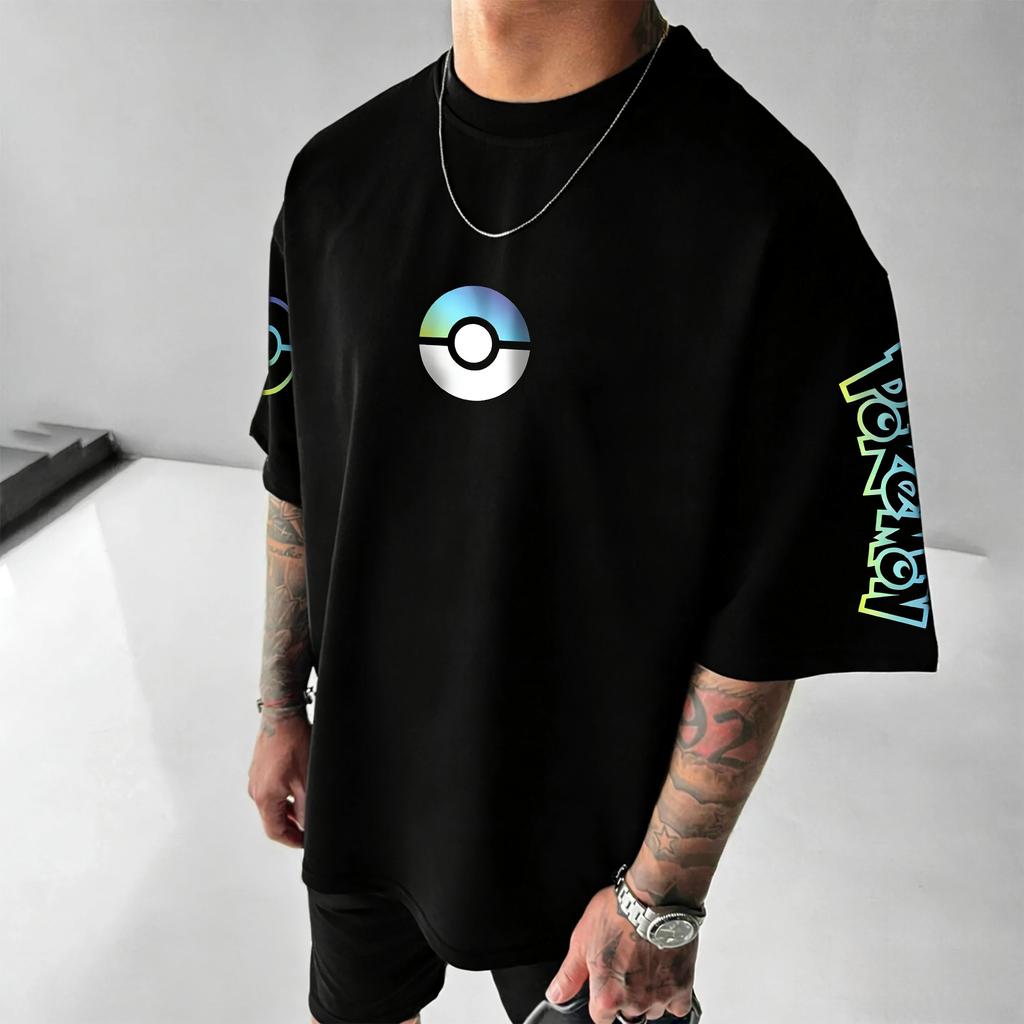 Game Printed Cotton T-shirt 2026 Men's and Women's Summer New Street Hip-hop Trend Casual Loose Y2K Parent-child Top