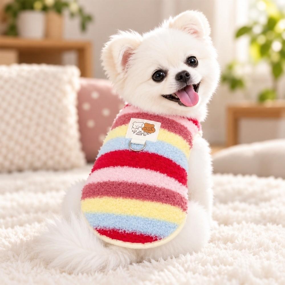 Winter Dog Hiking Jacket Fleece-lined Plush Dogs Coat Fashion Dog Bodysuit for Small Medium Dog