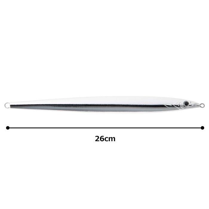 Major Craft Jig Metal Dragon Tachiuo Pattern 200g(250mm) Mirror Silver MDGN #46 Mirror Silver 200g(250mm)