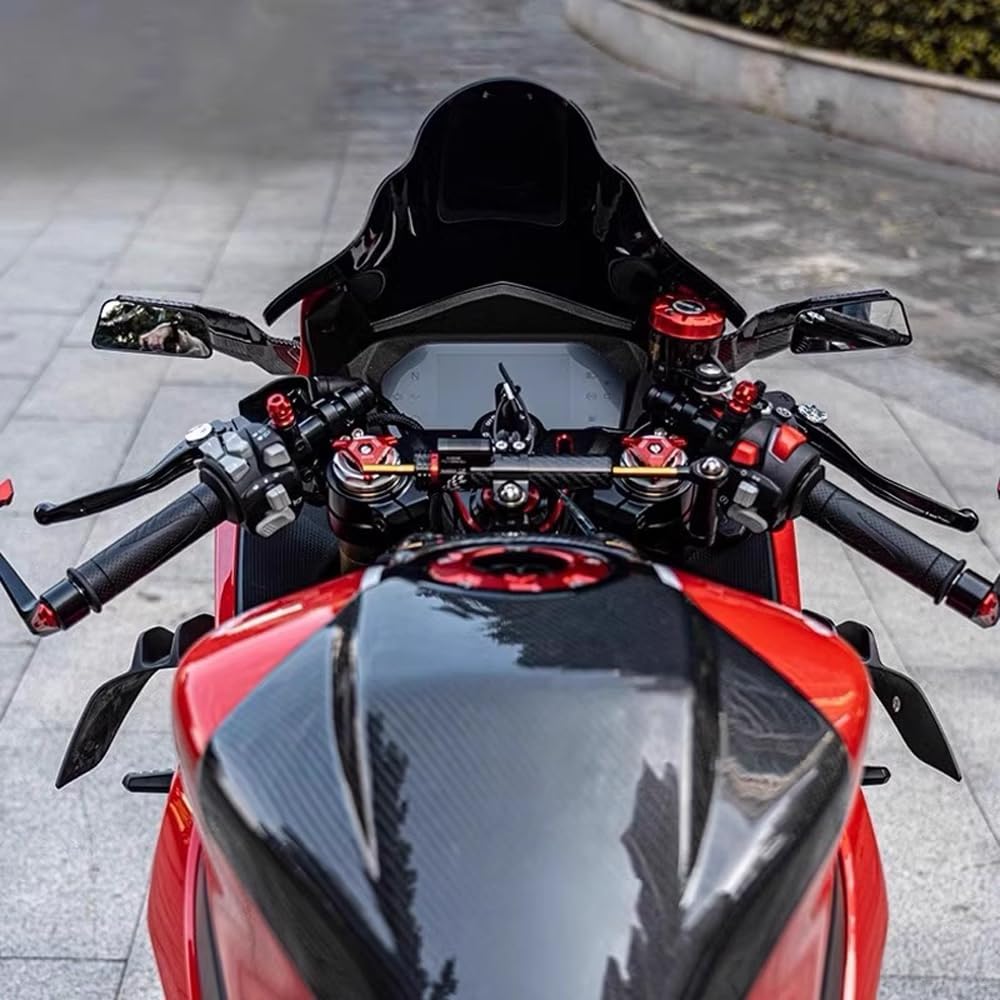 For GSX8R 2024-2025 Wind Wing Rearview Mirror (black)